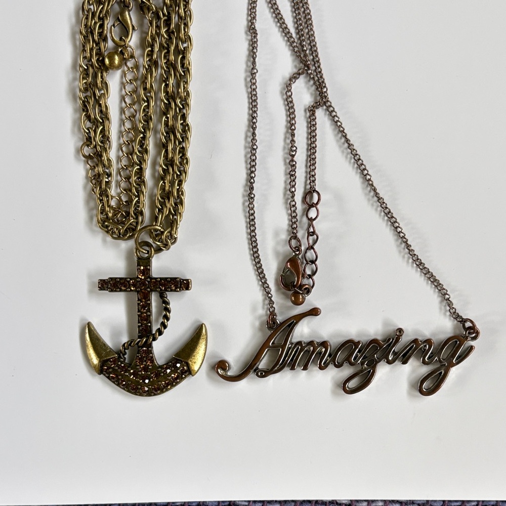 Gold Anchor and Amazing Necklaces